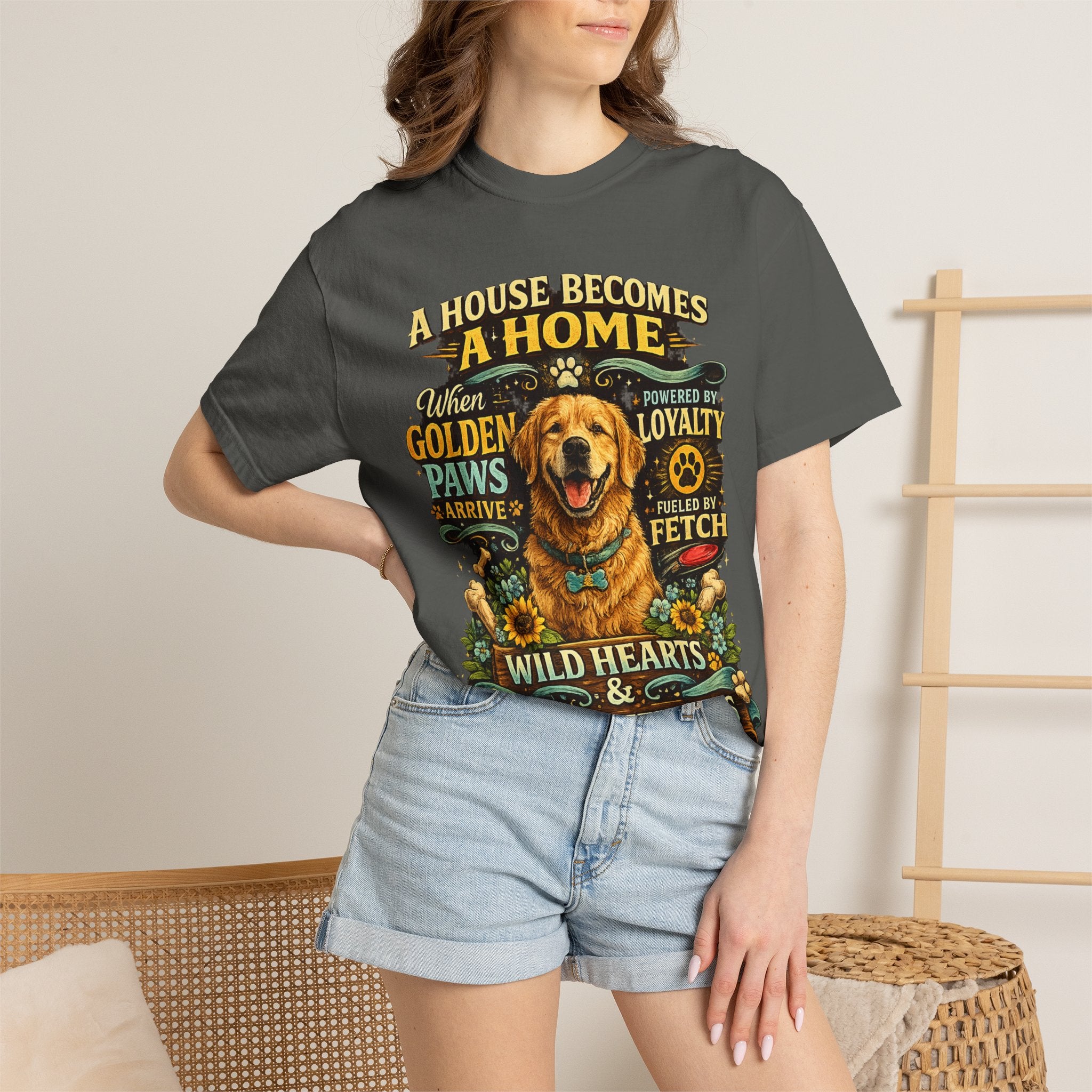 Golden Retriever Dog Mom & Dog Dad T-Shirt